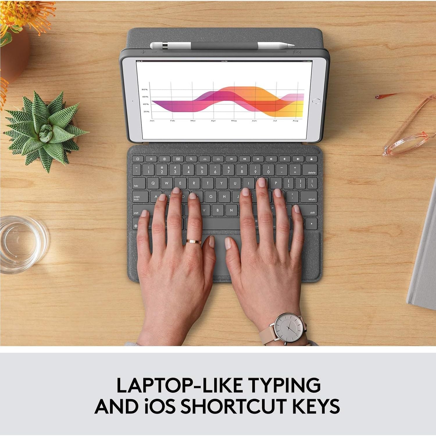 Buy Logitech,Logitech Combo Touch for iPad 7th, 8th & 9th Gen – Graphite – Trackpad Keyboard Case with Smart Connector & Laptop-Like English Keyboard - Gadcet UK | UK | London | Scotland | Wales| Near Me | Cheap | Pay In 3 | Handheld Device Accessories